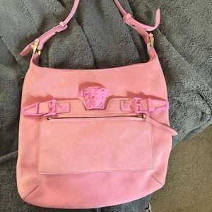 RARE Versace Pink Suede Bag